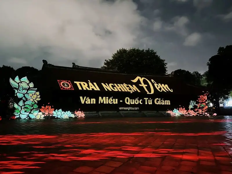 Tour đ&ecirc;m Văn Miếu Quốc Tử Gi&aacute;m, kh&aacute;m ph&aacute; di t&iacute;ch theo c&aacute;ch mới 2