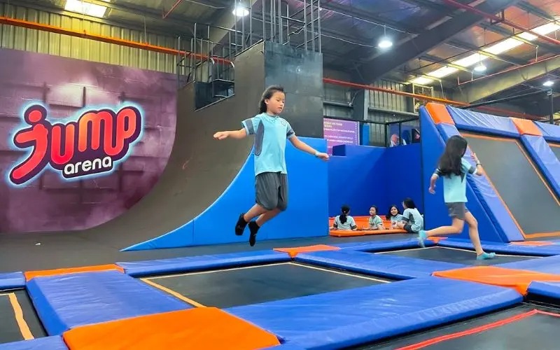 Vui chơi tại Jump Arena H&agrave; Nội review khu Trampoline nổi tiếng 15