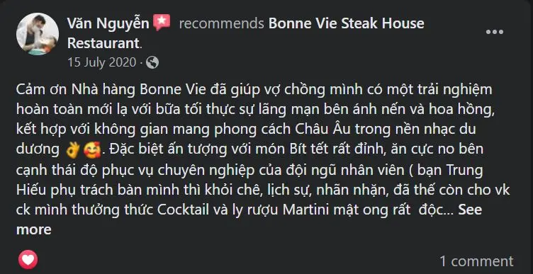 Bonne Vie Steak House Restaurant Hai Phong, sự kết hợp tinh hoa ẩm thực &Aacute; &Acirc;u 22