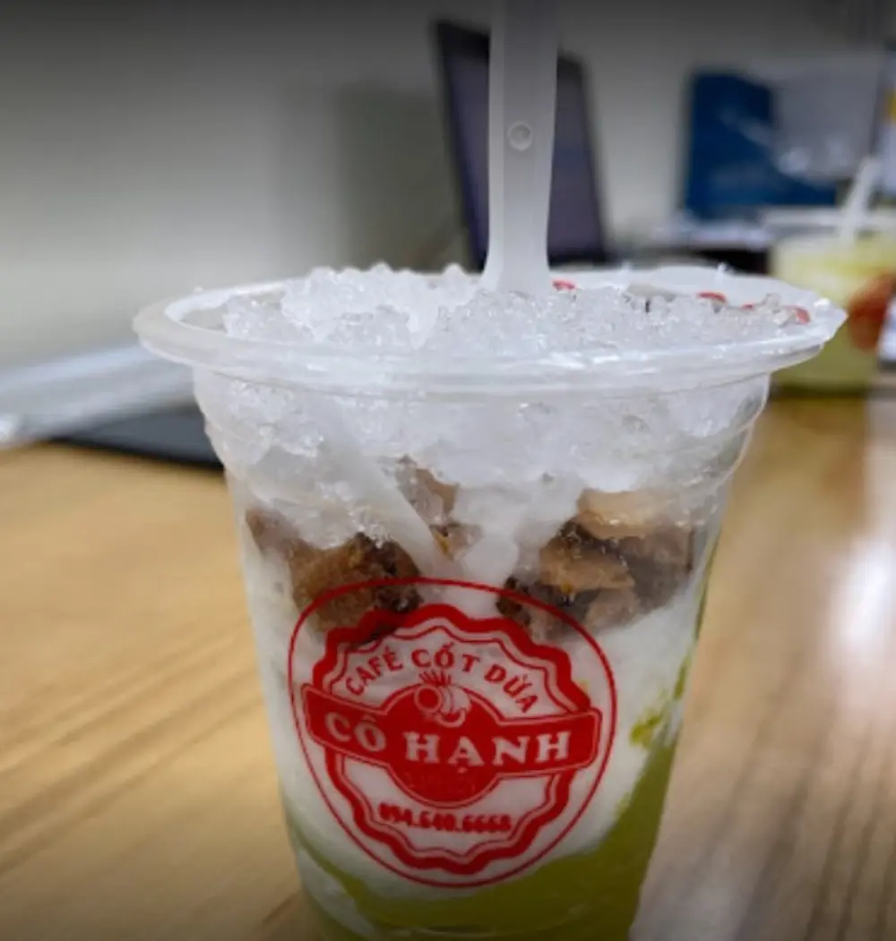 Cafe Cốt Dừa C&ocirc; Hạnh - Qu&aacute;n ngon được nhiều bạn trẻ y&ecirc;u th&iacute;ch 6