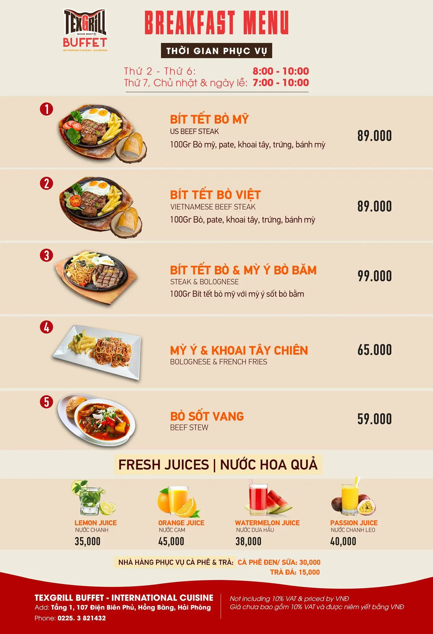 Lạc vào châu Âu cổ điển tại Texgrill Restaurant Hải Phòng 5