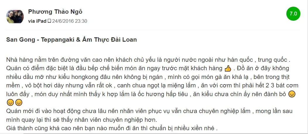 Một tho&aacute;ng đặc biệt tại Teppangaki Ẩm Thực Đ&agrave;i Loan (San Gong Hai Phong) 27