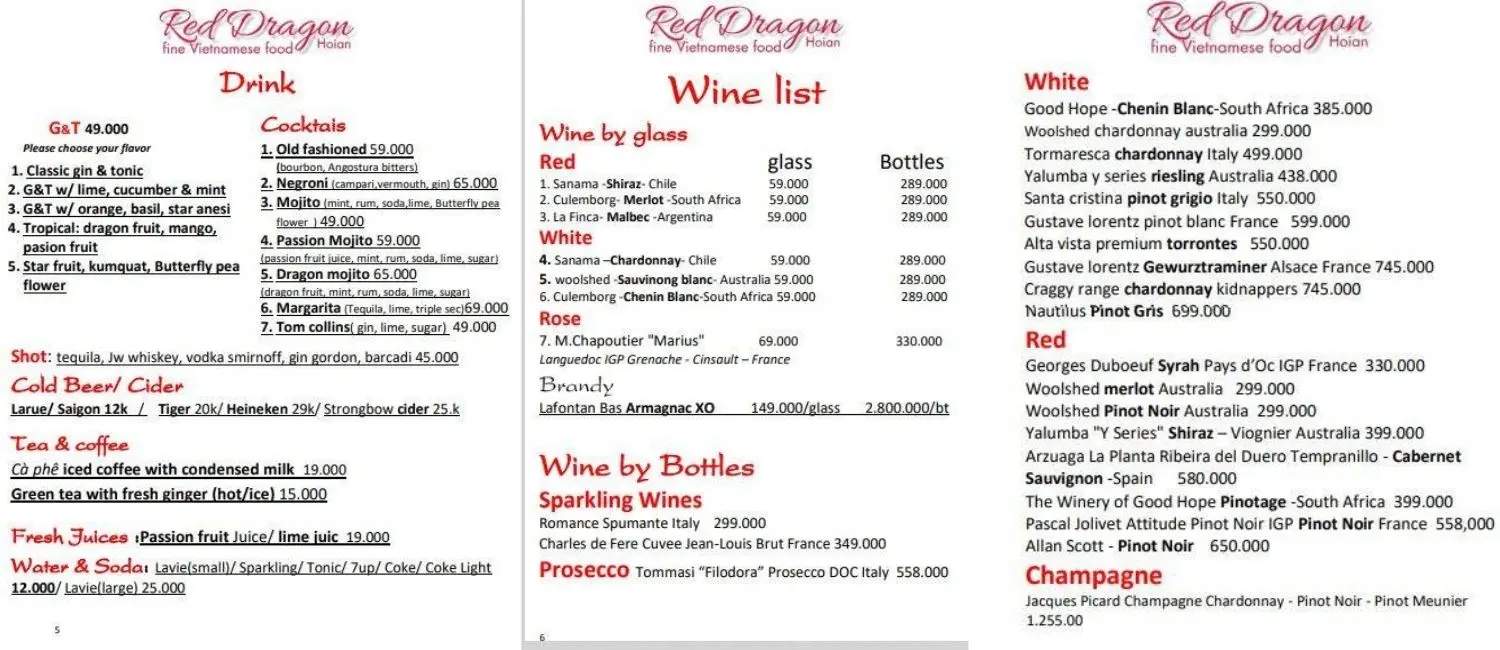 Red Dragon Restaurant Hoi An – Thưởng thức hương vị Việt theo phong cách phương Tây sang trọng 5