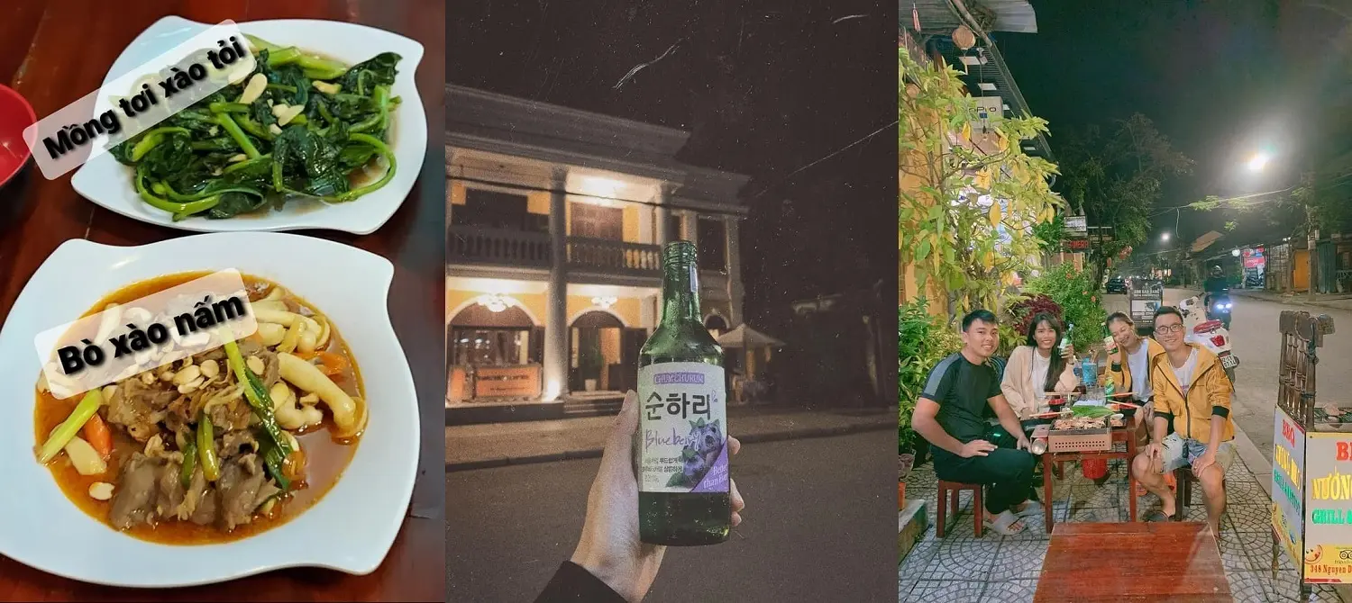 Nướng Khói BBQ Hội An - Oanh tạc thịt nướng và uống rượu soju vỉa hè phố cổ