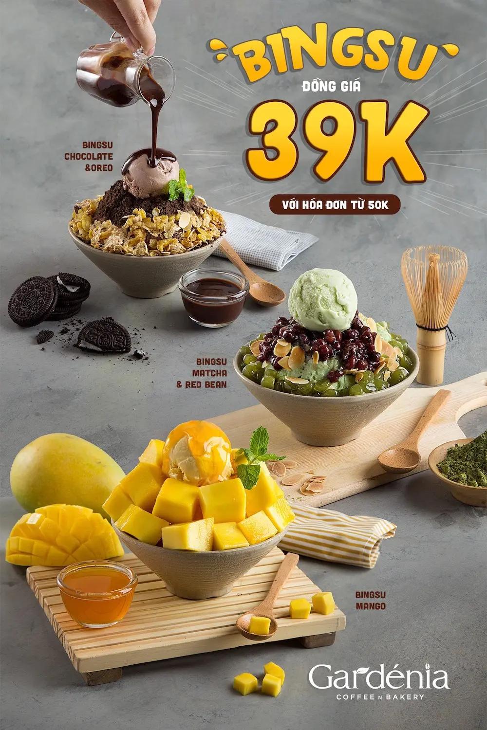 Mơ m&agrave;ng nước ngon, b&aacute;nh ngọt tại Gard&eacute;nia Coffee Bakery 12