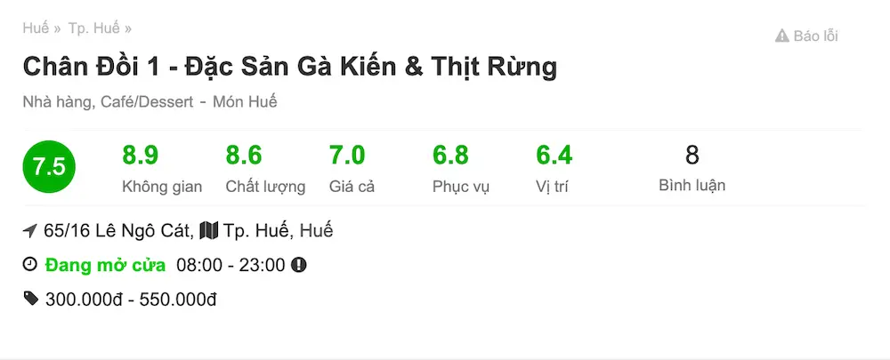 Úm ba là mở ra Nhà hàng Chân đồi Huế với vô vàn món ngon 7