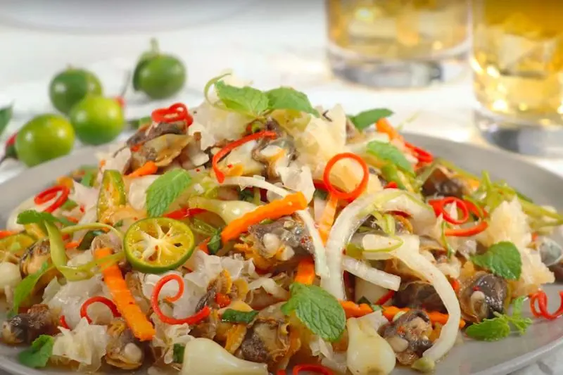 Gỏi s&ograve; l&ocirc;ng hoa chuối, đặc sản Ki&ecirc;n Giang vạn người m&ecirc; 5