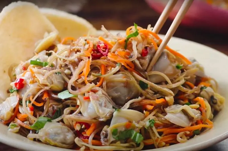 Gỏi s&ograve; l&ocirc;ng hoa chuối, đặc sản Ki&ecirc;n Giang vạn người m&ecirc; 2