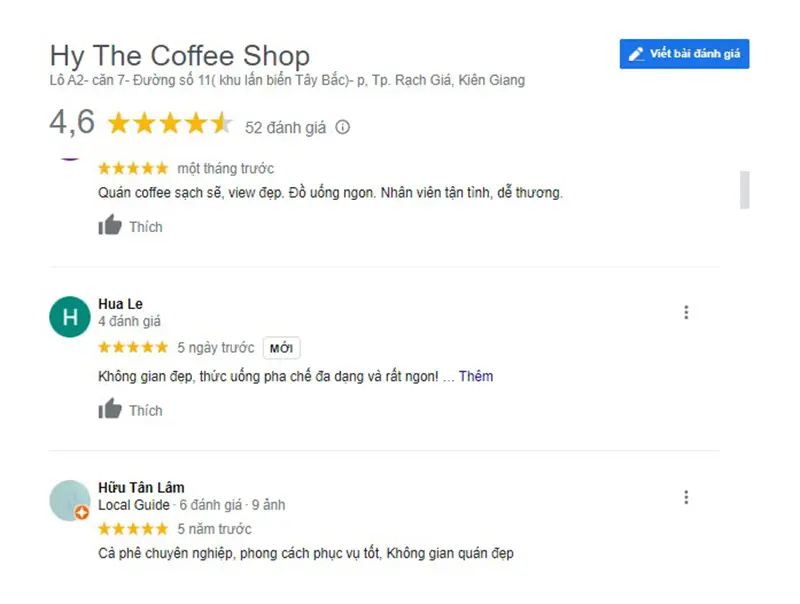 Hy the coffee shop và không gian cà phê trẻ trung, hiện đại 12