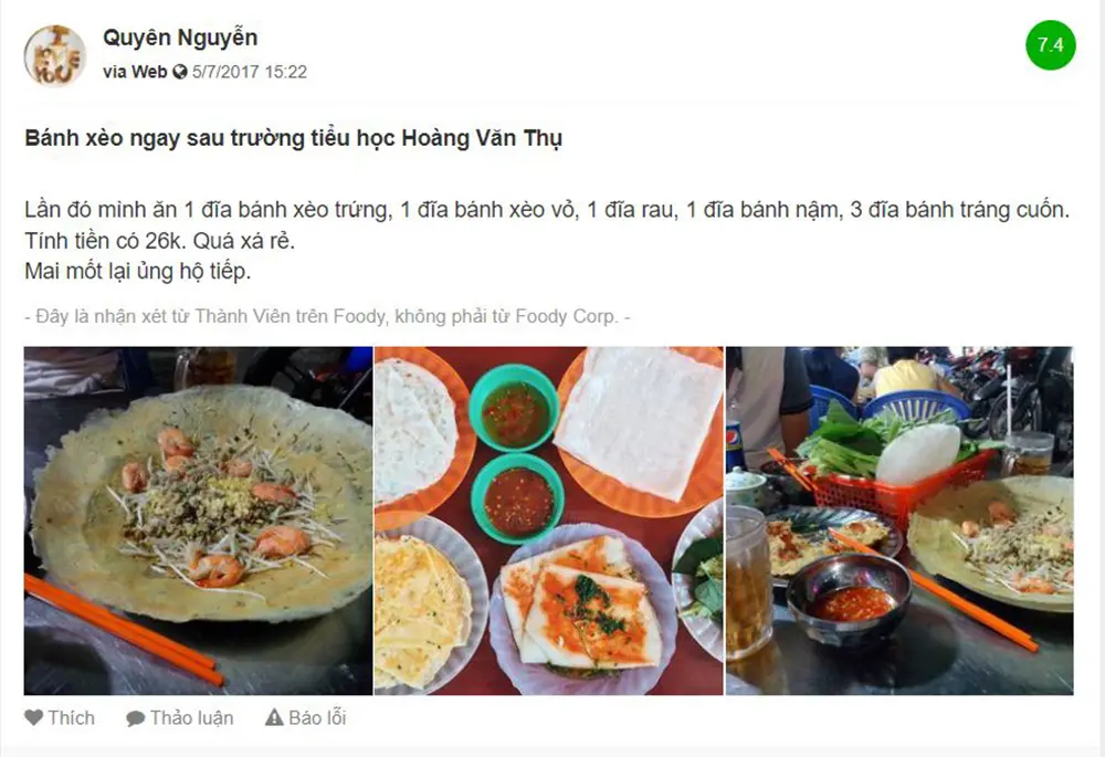 Bánh xèo 13 Tố Hữu, địa điểm ăn vặt ngon tại Kon Tum 6