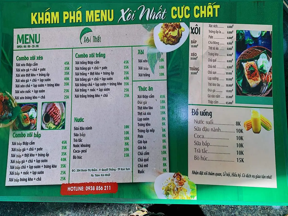 M&aacute;ch bạn Tiệm x&ocirc;i Nhất với hương vị th&acirc;n thuộc giữa l&ograve;ng Kon Tum 9