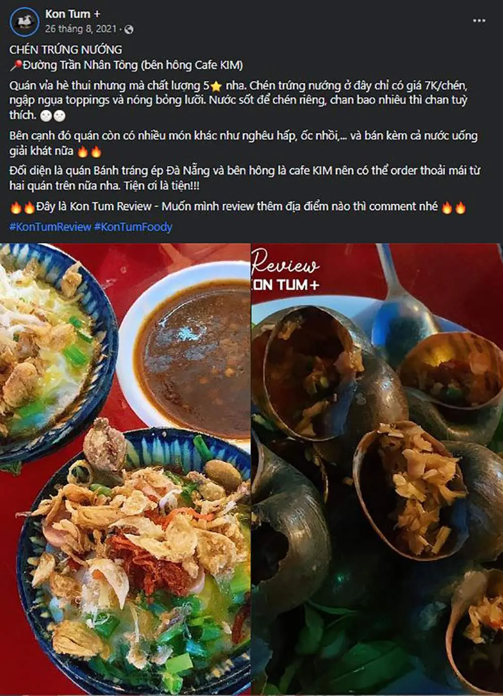 Trứng Ch&eacute;n Nướng Kon Tum, địa điểm ăn vặt si&ecirc;u lạ si&ecirc;u ngon 7