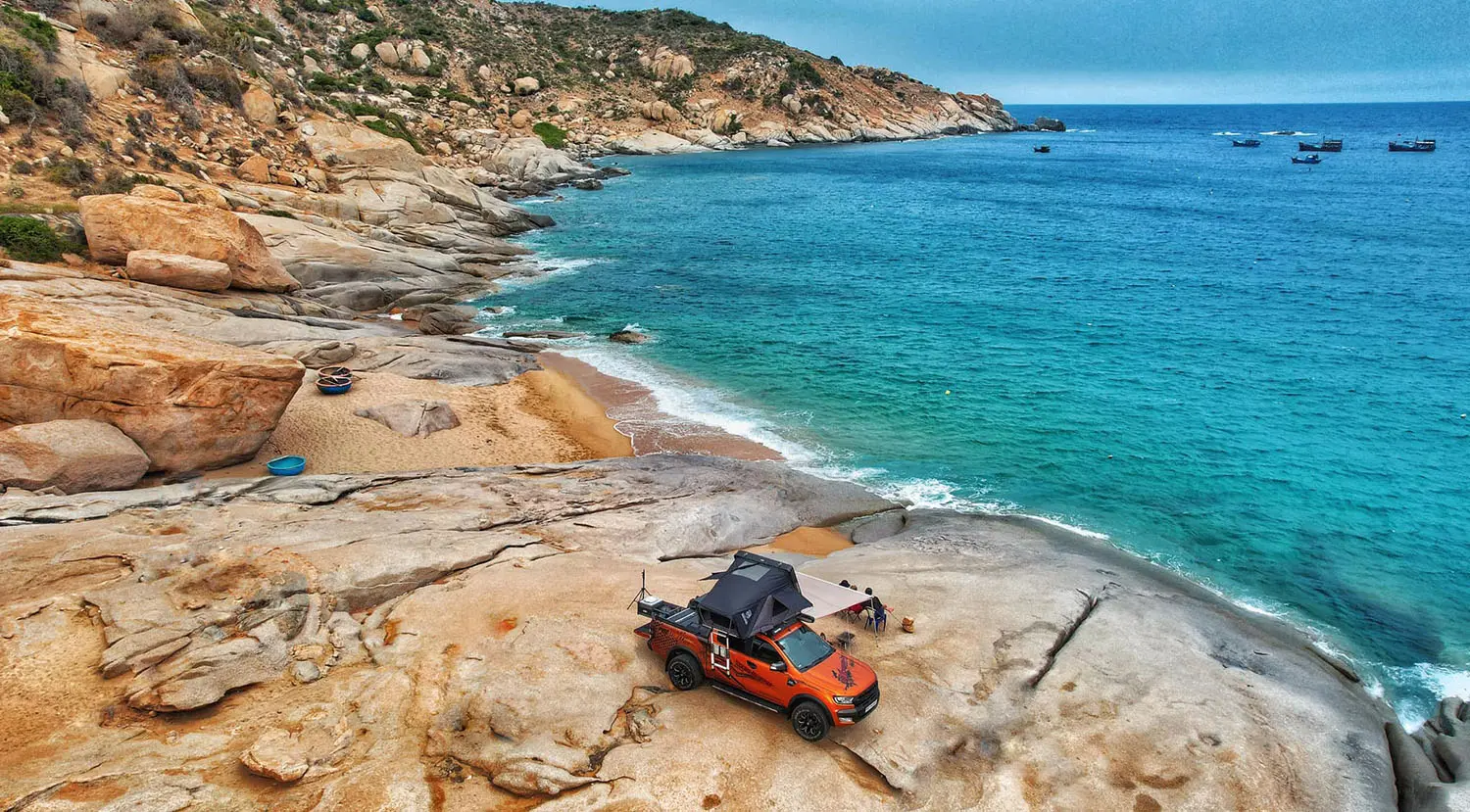 Bỏ t&uacute;i chiếc review camping Ninh Thuận tại B&atilde;i Tr&agrave;ng Mũi Dinh 2
