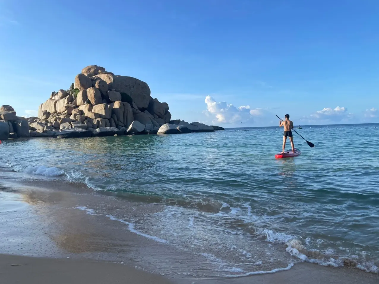 Review tắm biển ch&egrave;o sup Mũi Dinh v&agrave; cắm trại ở Ninh Thuận 6