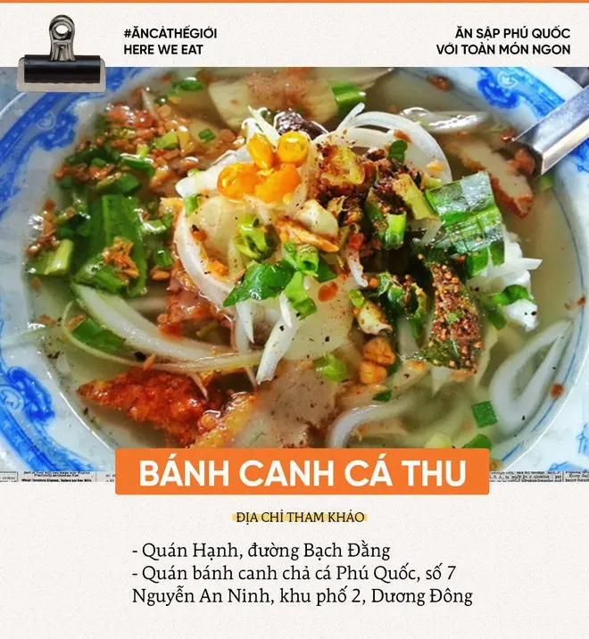 B&aacute;nh canh chả c&aacute; thu Hạnh &ndash; Qu&aacute;n ăn đặc sản Ph&uacute; Quốc si&ecirc;u hấp dẫn gi&aacute; b&igrave;nh d&acirc;n 5