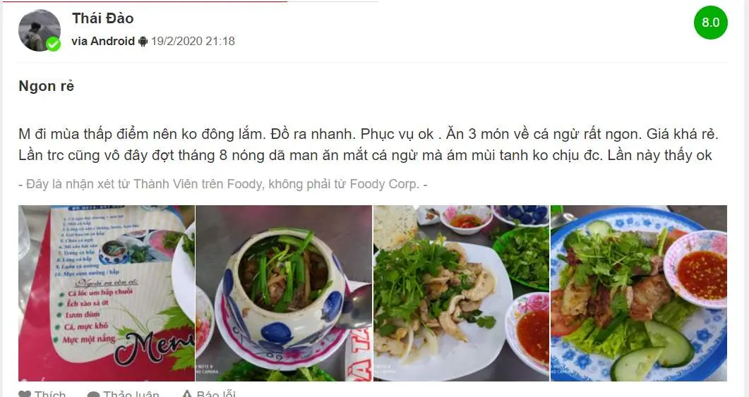 Qu&aacute;n b&agrave; T&aacute;m c&aacute; ngừ đại dương - Nơi thưởng thức m&oacute;n đ&egrave;n pha đại dương ở xứ Nẫu 6