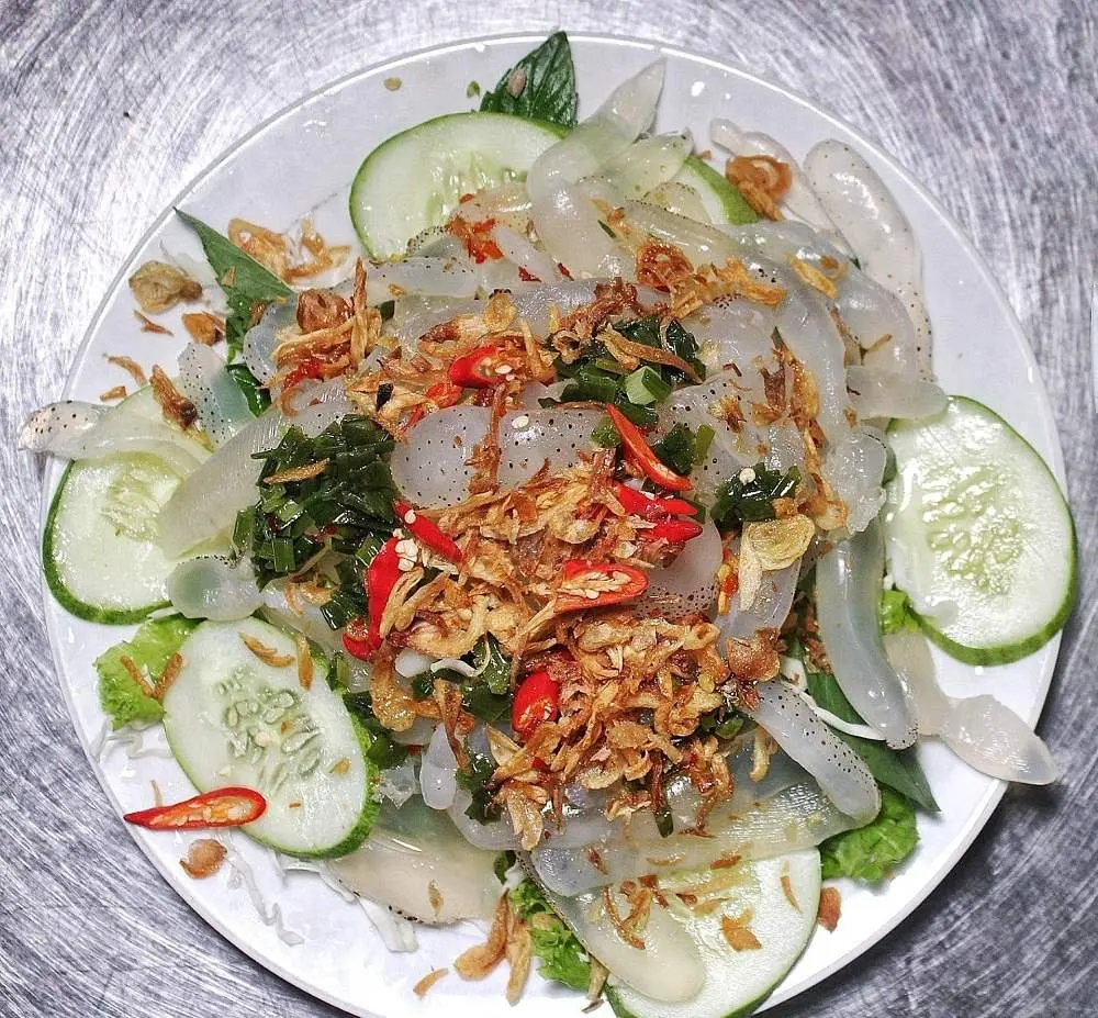 Về Ph&uacute; Y&ecirc;n thưởng thức m&oacute;n gỏi sứa Đầm &Ocirc; Loan gi&ograve;n dai cực ngon 6