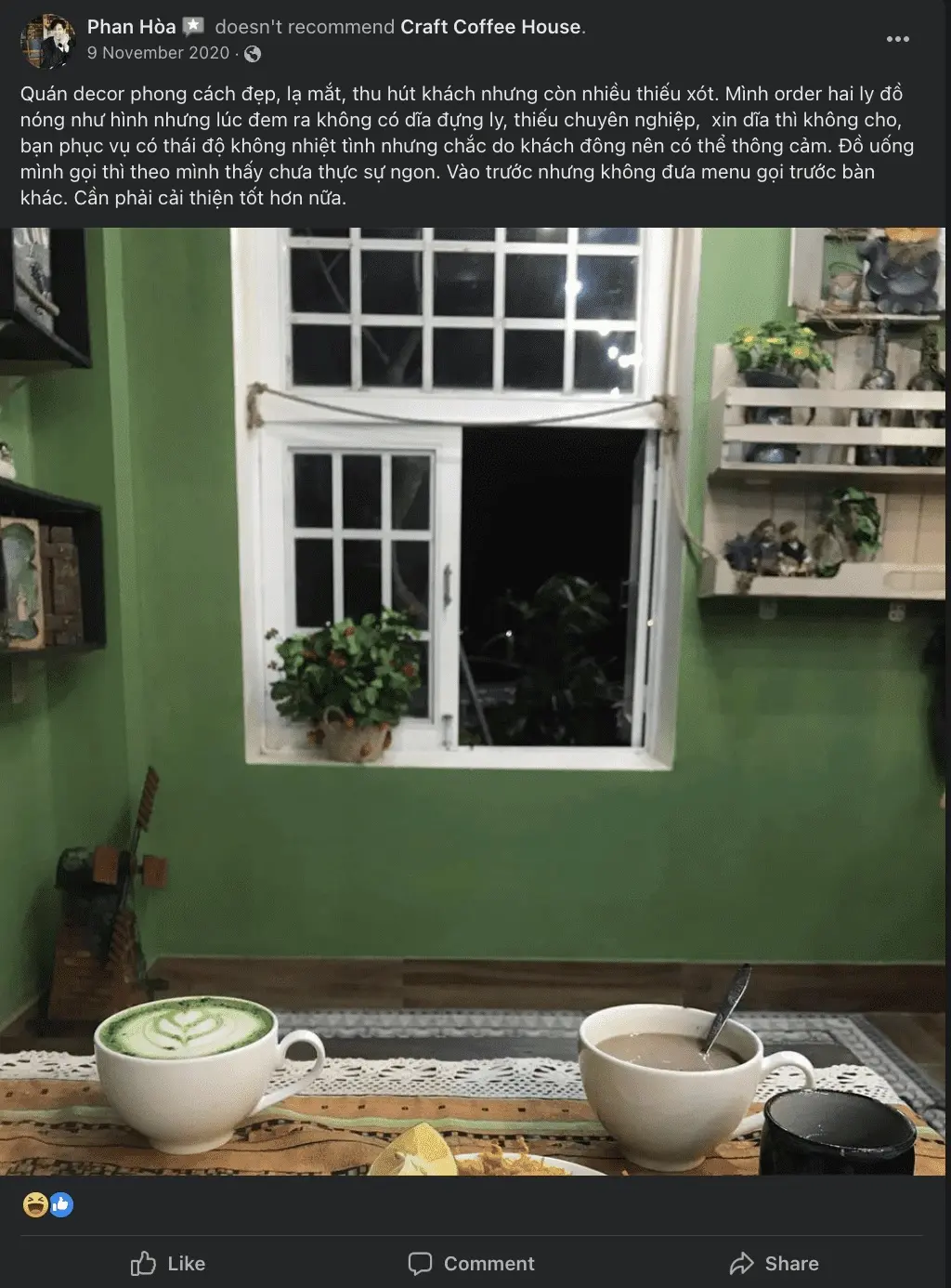 Craft Coffee House Quảng B&igrave;nh nổi bật với thiết kế ma mị, huyền b&iacute; 12