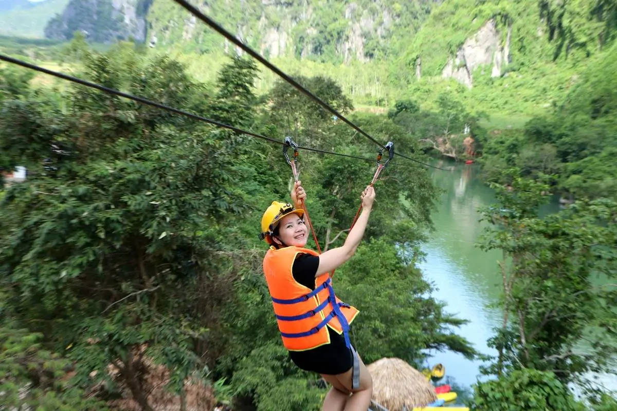 Tất tần tật trải nghiệm zipline Sông Chày Hang Tối Quảng Bình 12