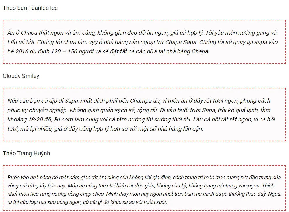 Nhà hàng Chapa Sapa - Thưởng thức món ăn đậm đà bản sắc dân tộc vùng cao 11
