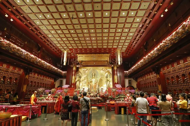 Ch&ugrave;a Răng Phật Singapore kh&ocirc;ng gian linh thi&ecirc;ng giữa l&ograve;ng Chinatown 6