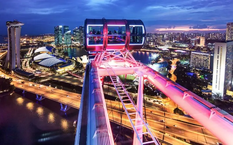 Singapore Flyer v&ograve;ng quay ngắm cảnh lớn nhất ch&acirc;u &Aacute; 10