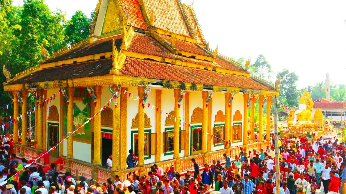 Khám phá Chùa Kà Ốt với lối kiến trúc Phật giáo Nam tông đặc sắc