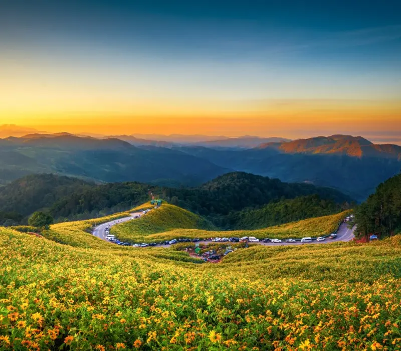 Có một bức tranh Mae Hong Son với vẻ đẹp rung động lòng người