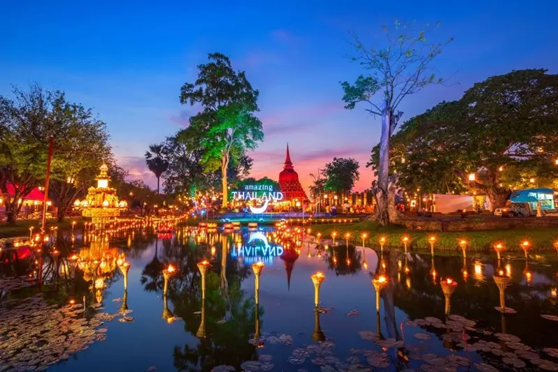 Cố đ&ocirc; Sukhothai nơi đ&oacute;n b&igrave;nh minh của hạnh ph&uacute;c tại Th&aacute;i Lan 11