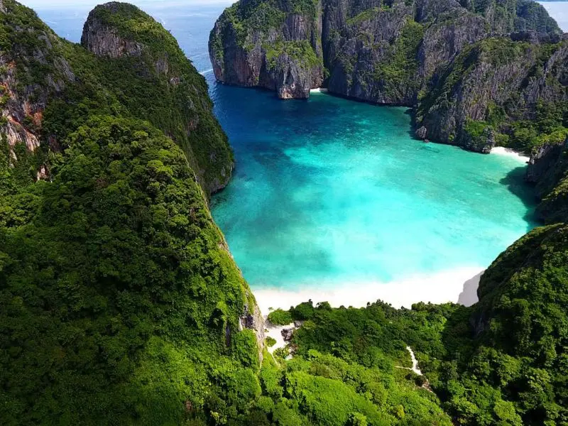 Vịnh Maya: B&atilde;i biển đẹp m&ecirc; hồn tại Th&aacute;i Lan nổi tiếng tr&ecirc;n thế giới 2