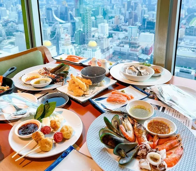 Khám phá Baiyoke Sky Buffet, thiên đường ăn uống ngắm cảnh tại Bangkok