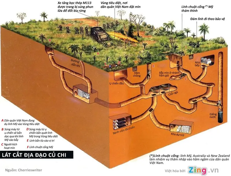 Địa đạo Củ Chi - Hầm căn cứ khiến cả thế giới kinh ngạc 7