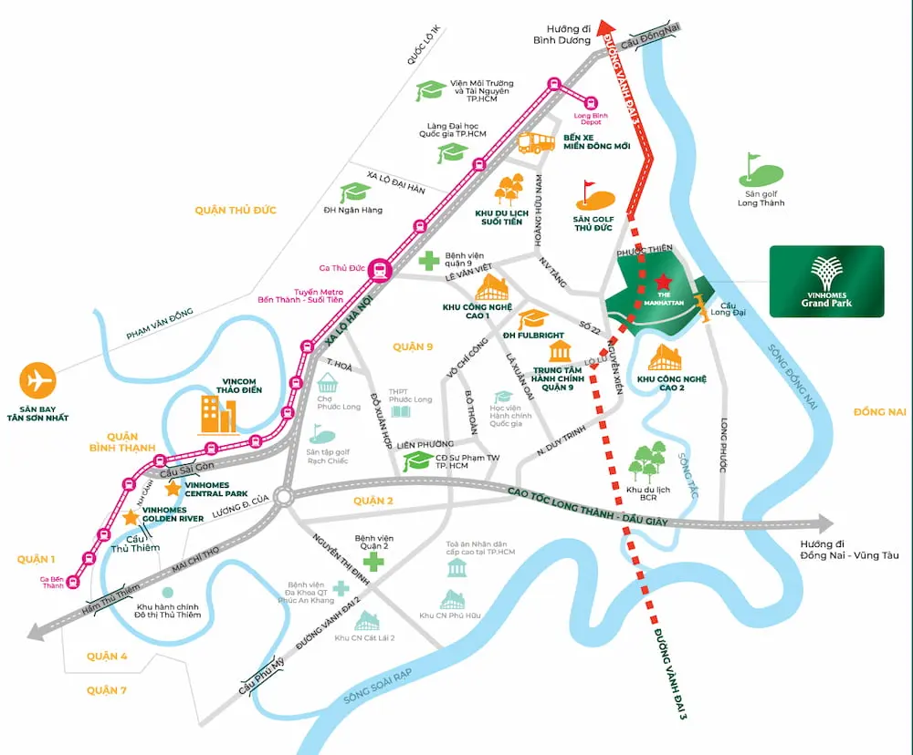 Kh&aacute;m ph&aacute; C&ocirc;ng vi&ecirc;n &aacute;nh s&aacute;ng Vinhomes Grand Park đẳng cấp quốc tế 2