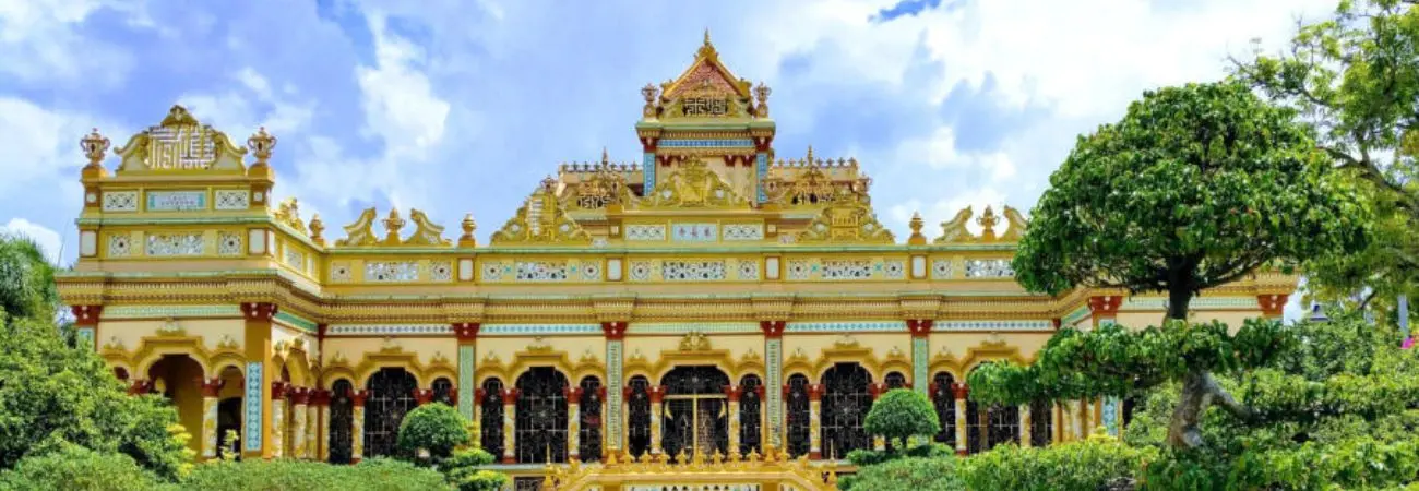 Kiến trúc Chùa Vĩnh Tràng Tiền Giang đậm chất Phật giáo tại Đông Nam Bộ