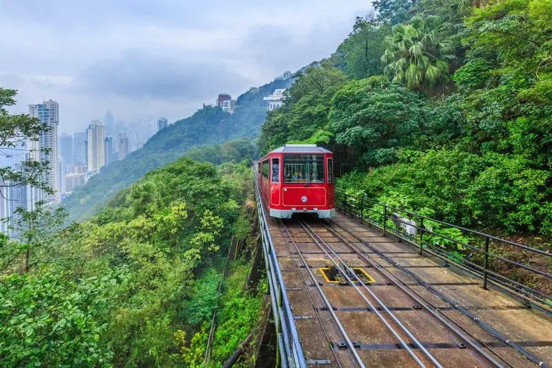 C&ugrave;ng xe điện Peak Tram chinh phục du lịch Hong Kong 3
