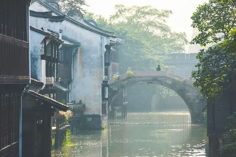 &Ocirc; Trấn Trung Quốc với vẻ đẹp hữu t&igrave;nh như tranh thủy mặc 5