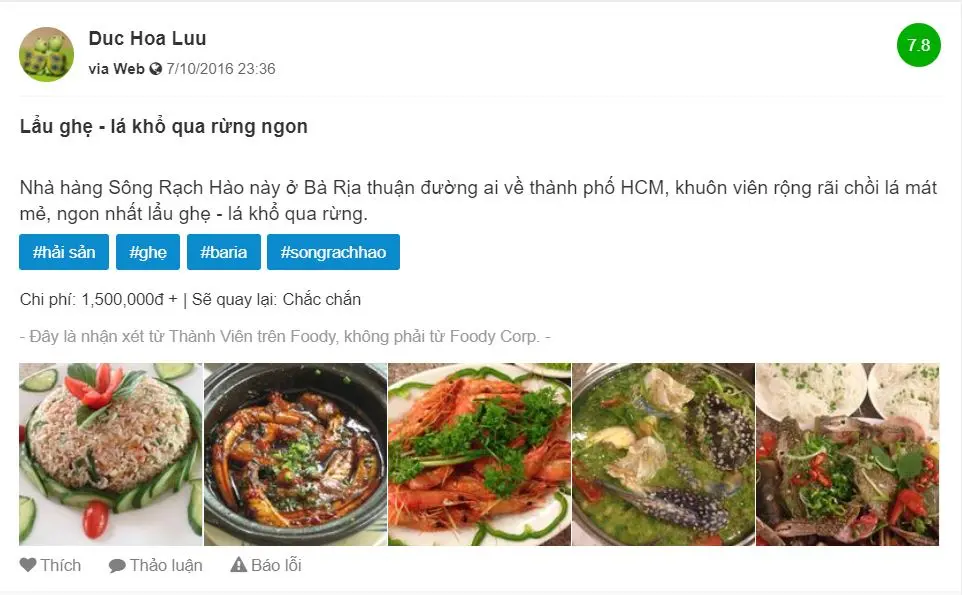 Lạc về miền qu&ecirc; s&ocirc;ng nước tại nh&agrave; h&agrave;ng S&ocirc;ng Rạch H&agrave;o 14