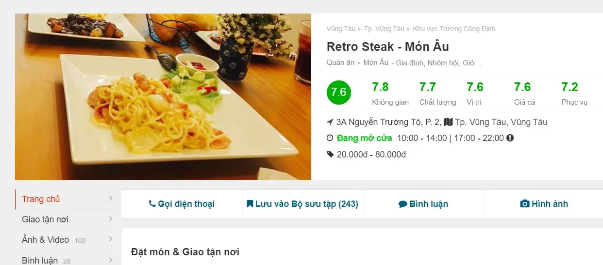 Retro Steak Vũng T&agrave;u - Nh&agrave; h&agrave;ng steak mang phong c&aacute;ch cổ điển 12