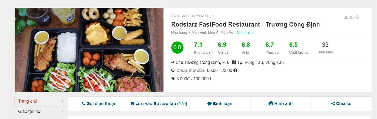 Rodstarz FastFood Vũng T&agrave;u &ndash; Cửa h&agrave;ng thức ăn nhanh mang hương vị truyền thống 7